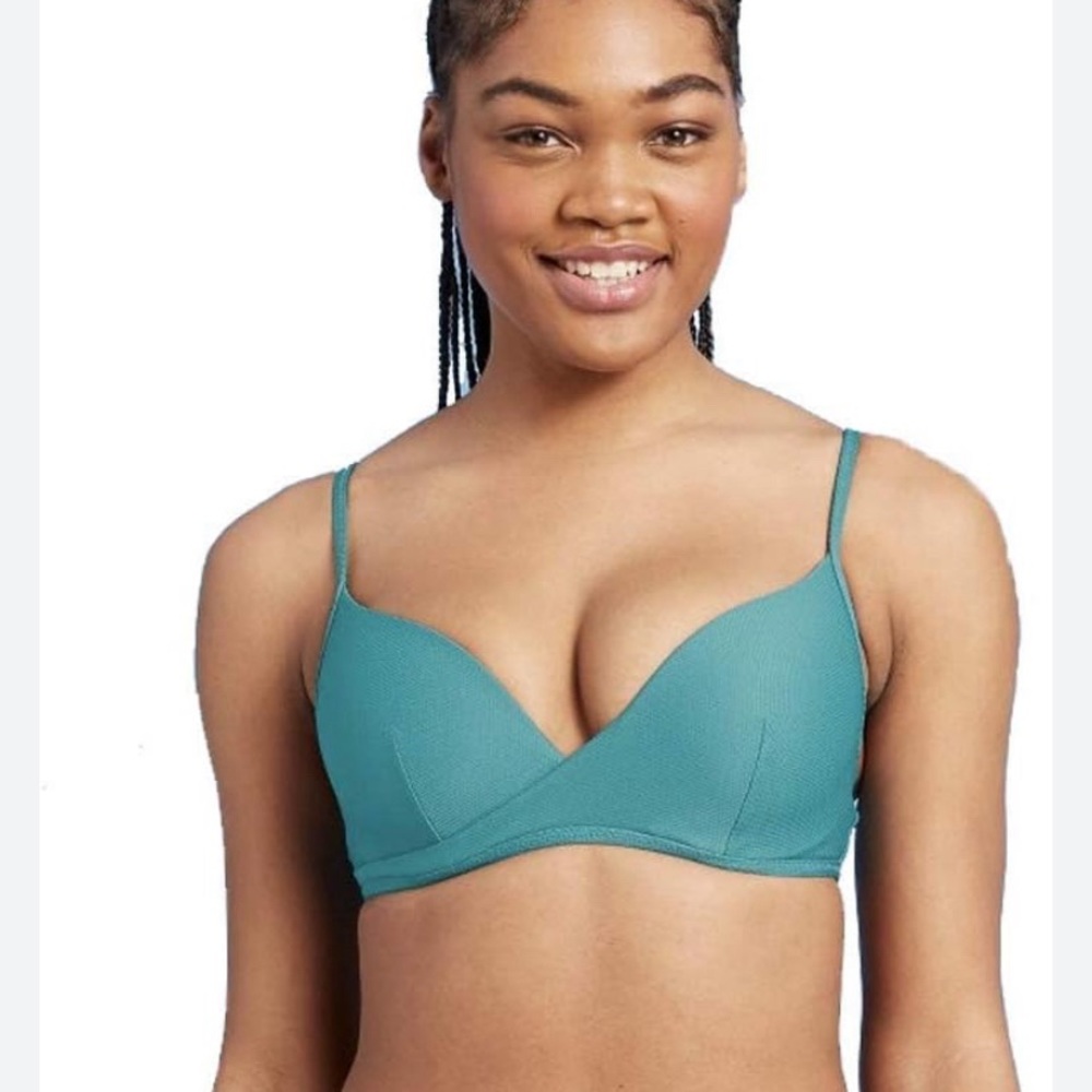 Teal bikini top•